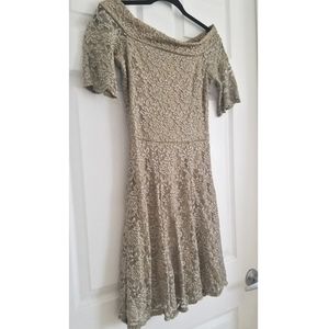 Golden romantic dress